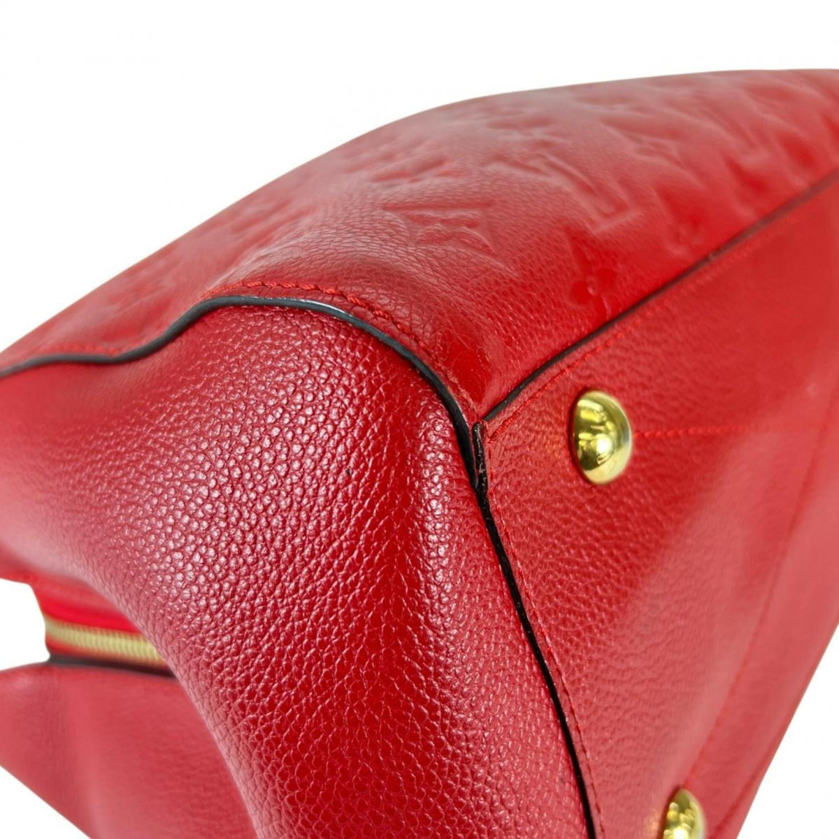 Louis Vuitton Red Color Monogram Empreinte Handbag (Pre-Owned)