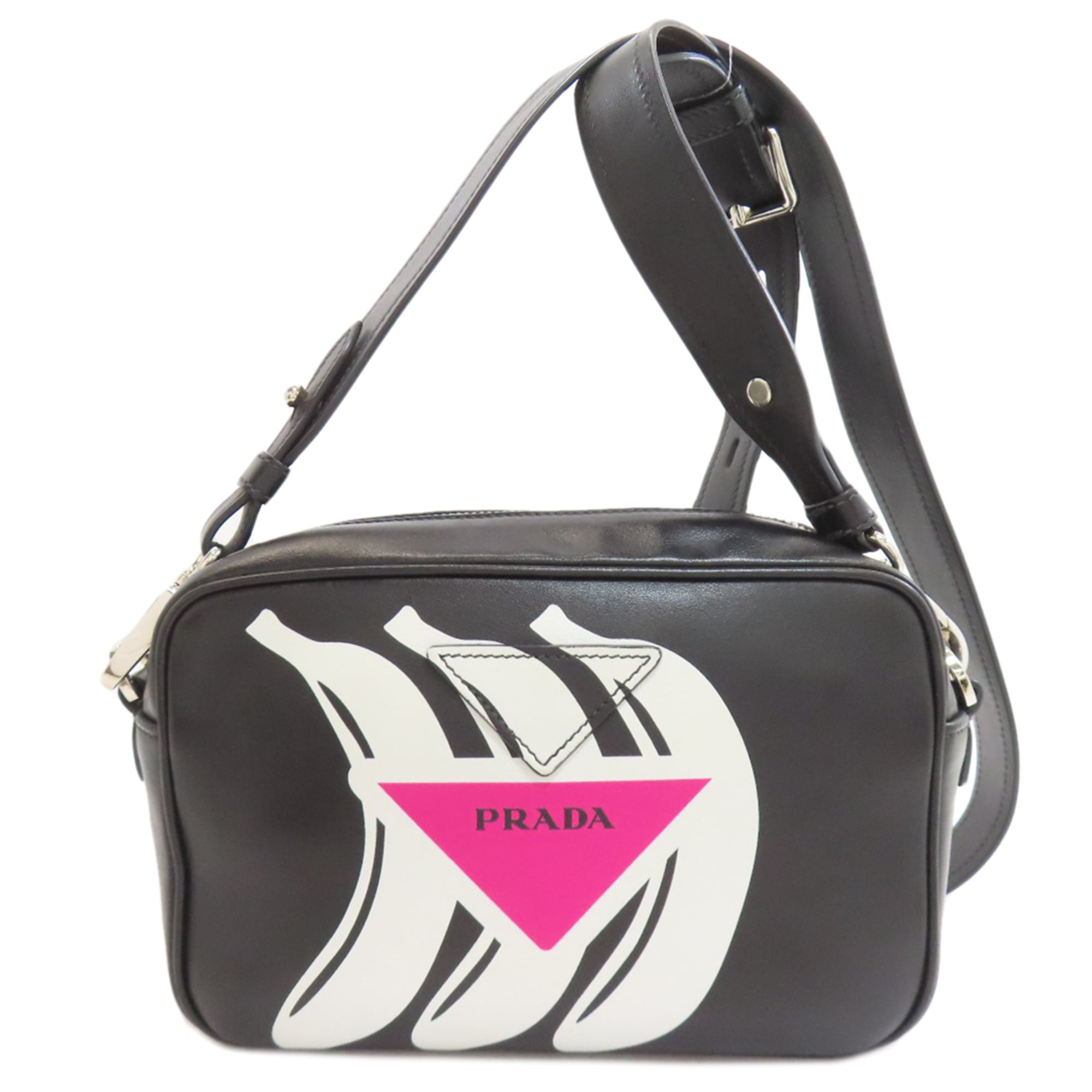 Prada Black Leather Shoulder Bag (Pre-Owned)