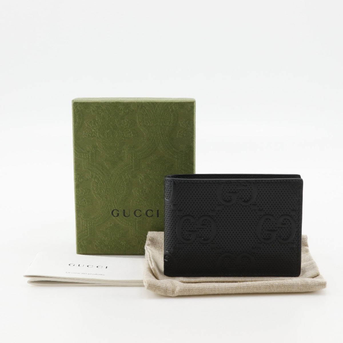 Gucci Black Leather Coin Purse/Coin Case (Pre-Owned)