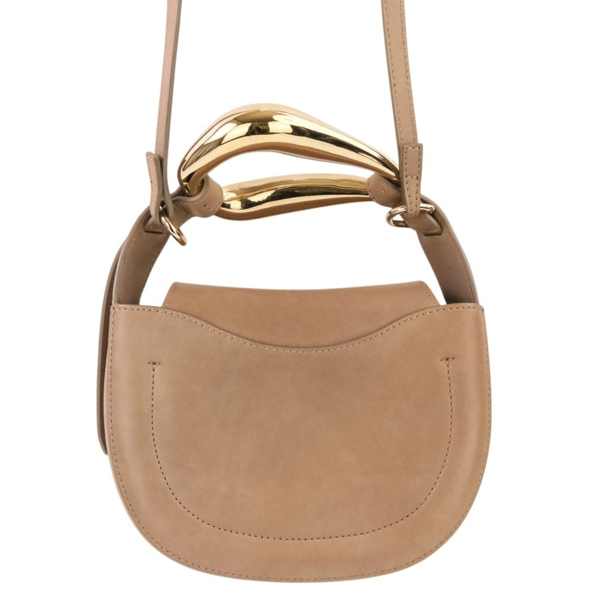 Chloé Grayish Leather Handbag Shoulder Bag (Pre-Owned)