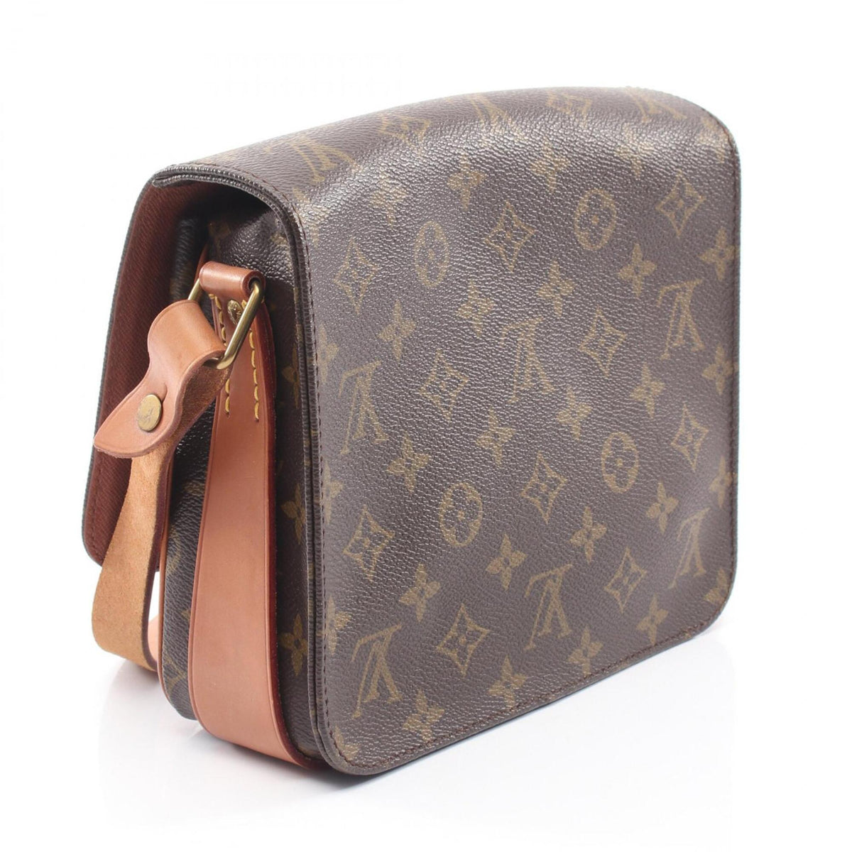 Louis Vuitton Brown Coated Canvas Pvc Monogram Leather Handbag Shoulder Bag (Pre-Owned)