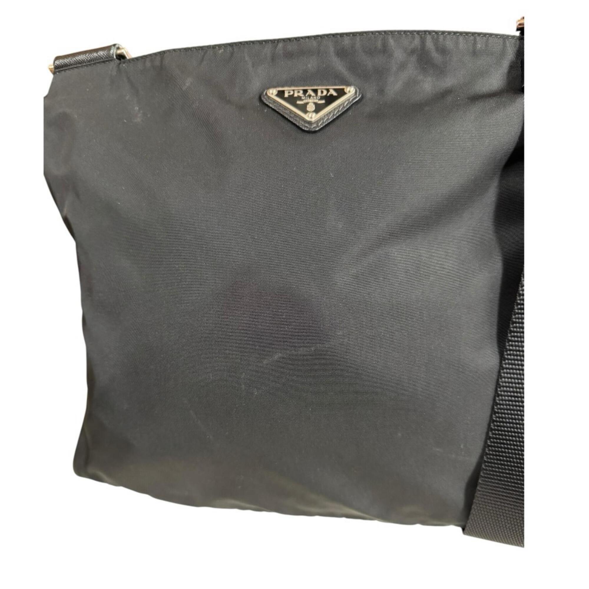 Prada Black Nylon Shoulder Bag (Pre-Owned)