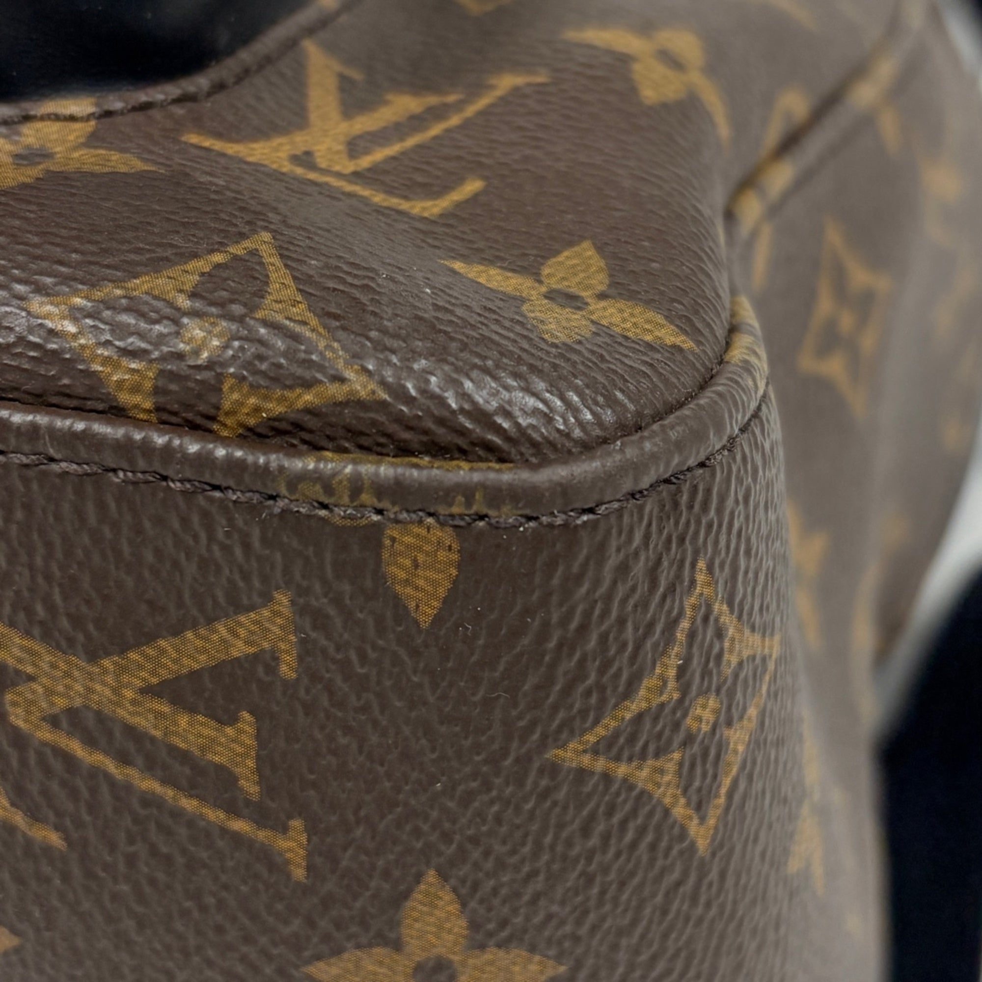 Louis Vuitton Black Brown Monogram Backpack (Pre-Owned)