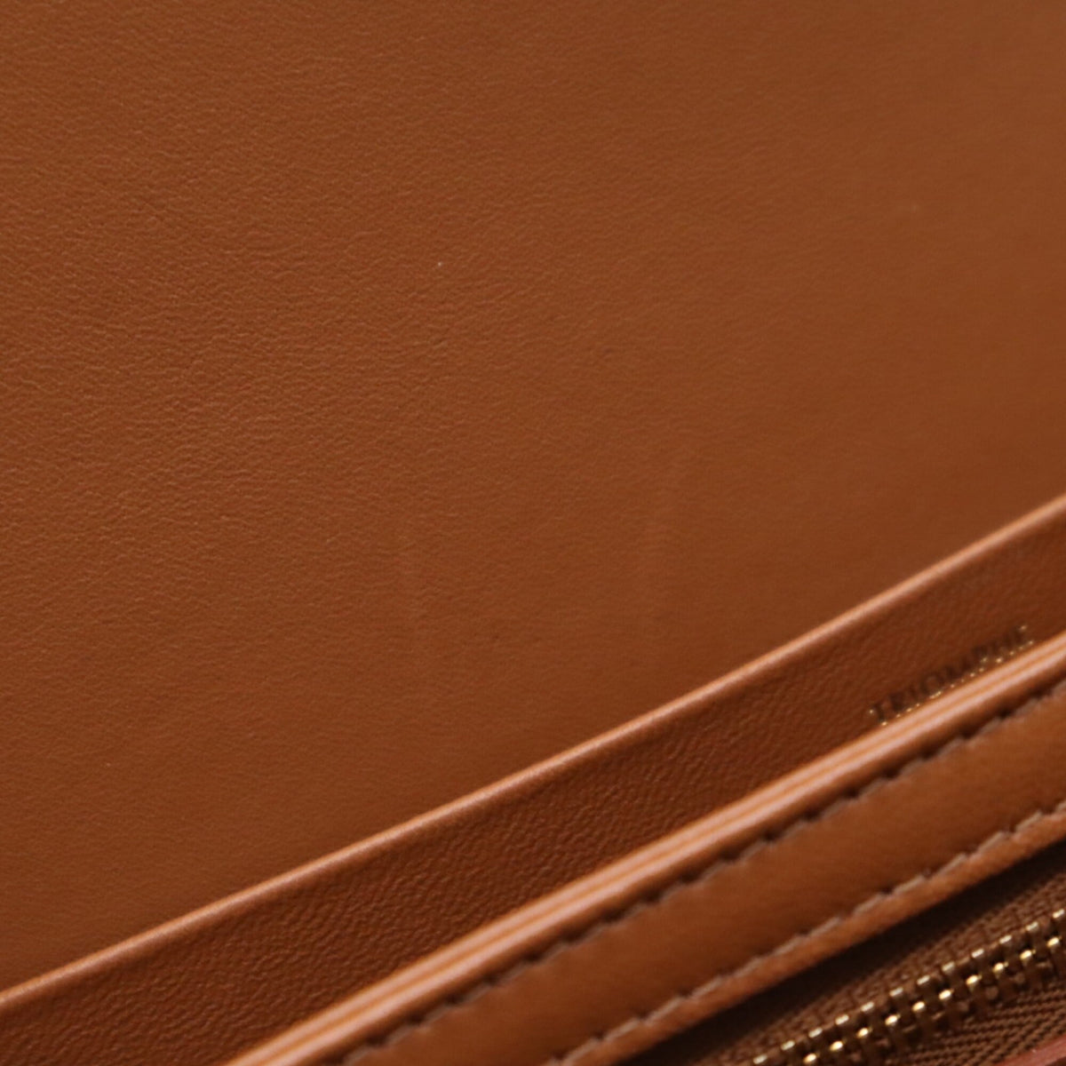 Celine Beige Brown Canvas Leather Shoulder Bag (Pre-Owned)