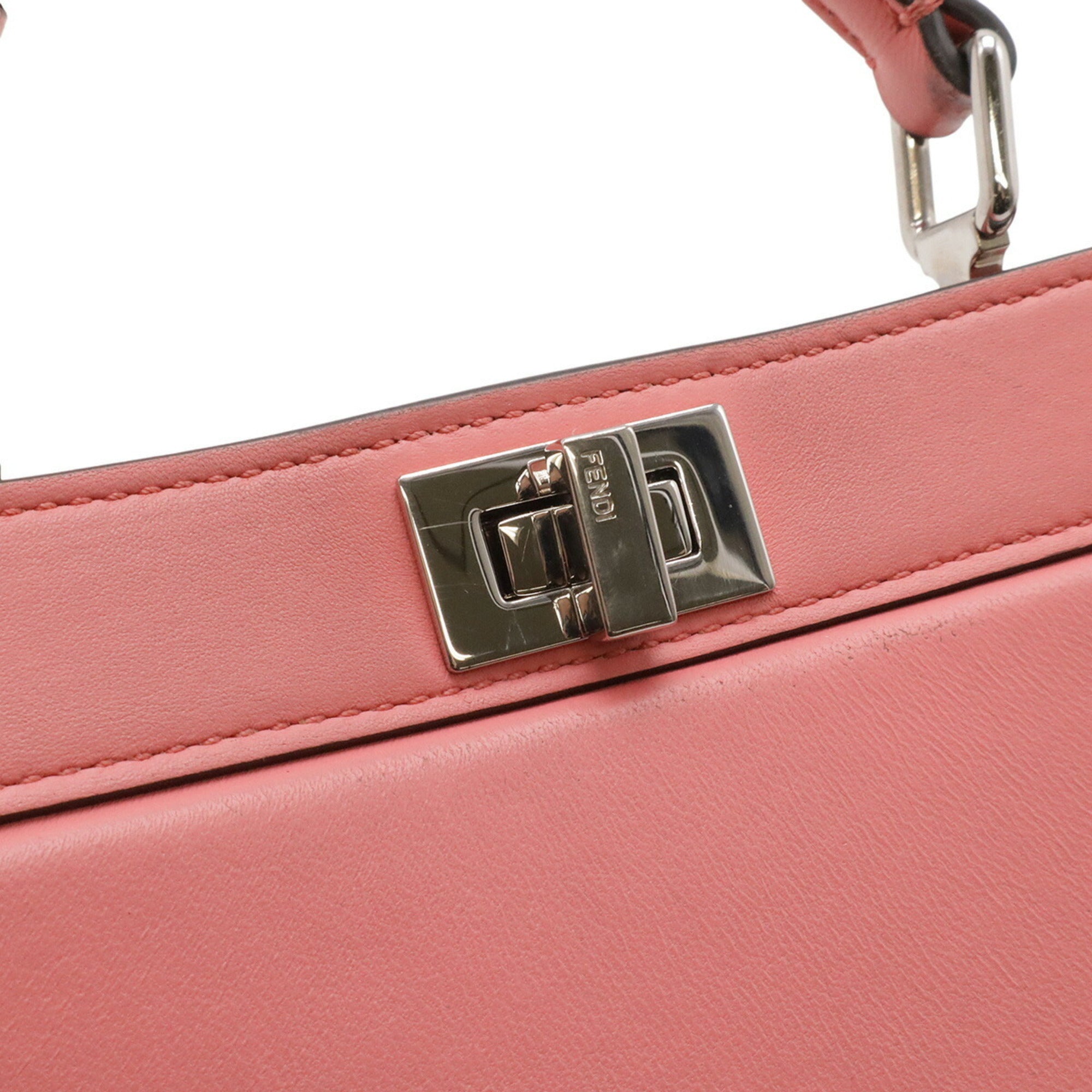 Fendi Pink Handbag Shoulder Bag (Pre-Owned)
