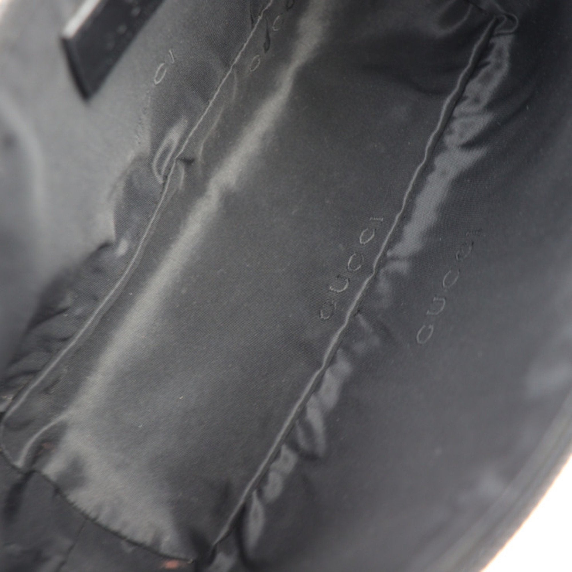 Gucci Black Canvas Leather Handbag (Pre-Owned)