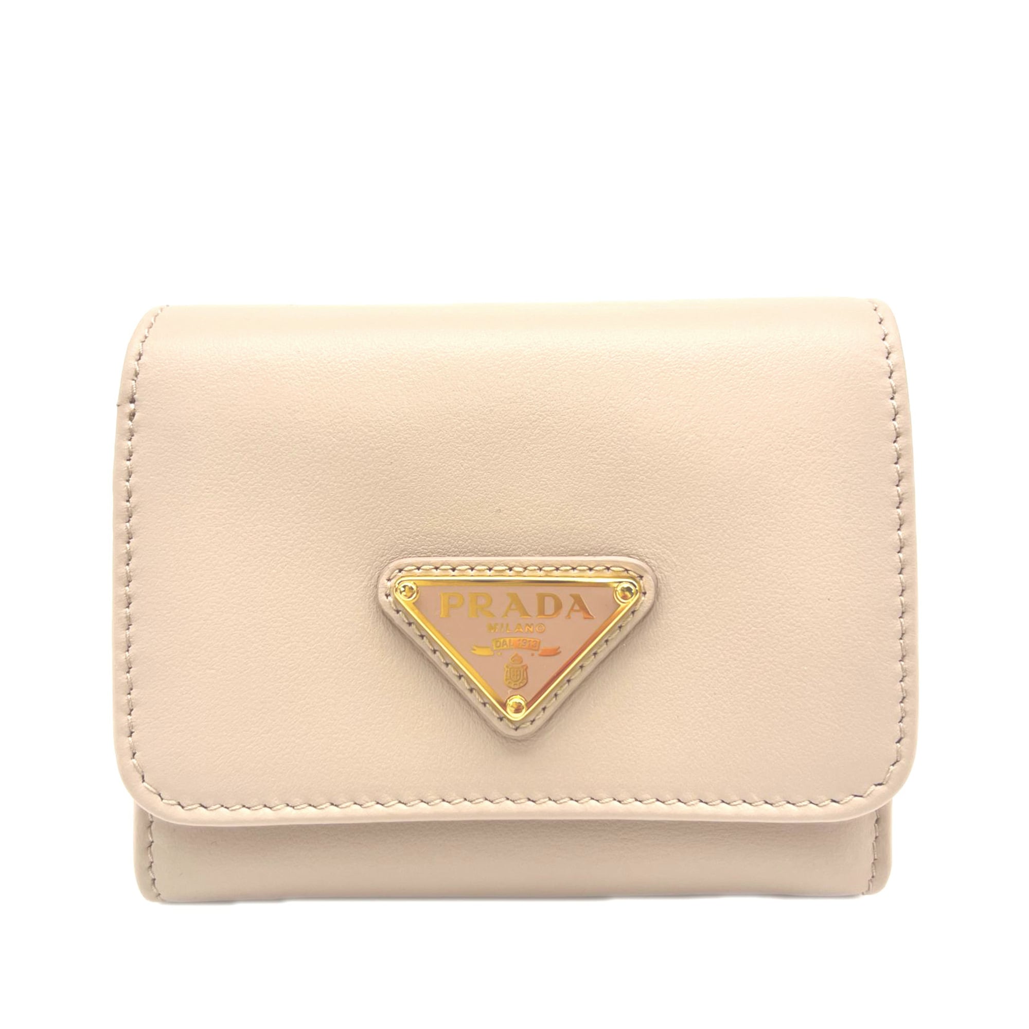 Prada Pink Leather Wallet (Tri-Fold) (Pre-Owned)