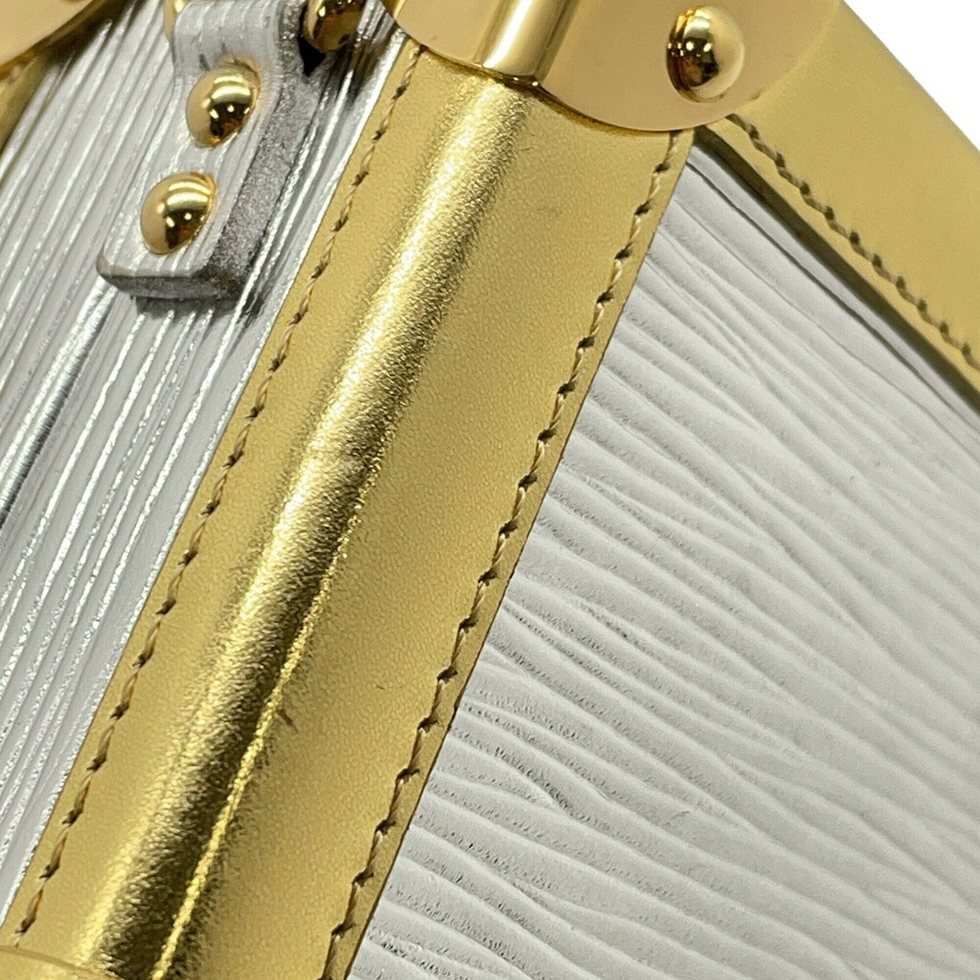 Louis Vuitton Gold Silver Clutch Bag Handbag Shoulder Bag (Pre-Owned)