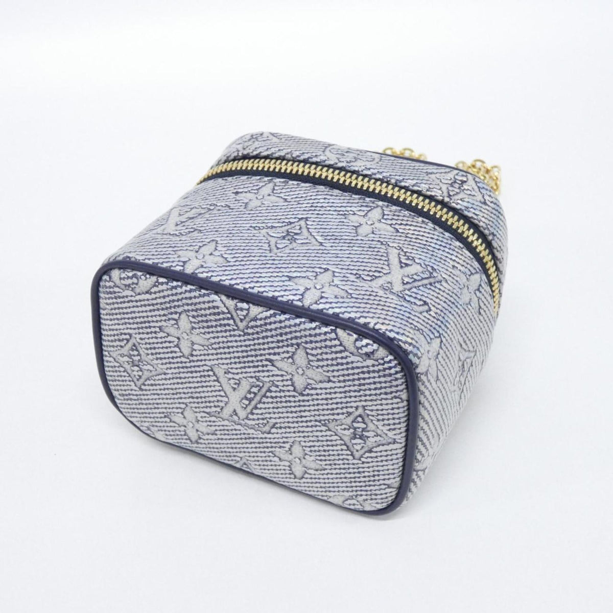 Louis Vuitton Blue Cotton Handbag (Pre-Owned)