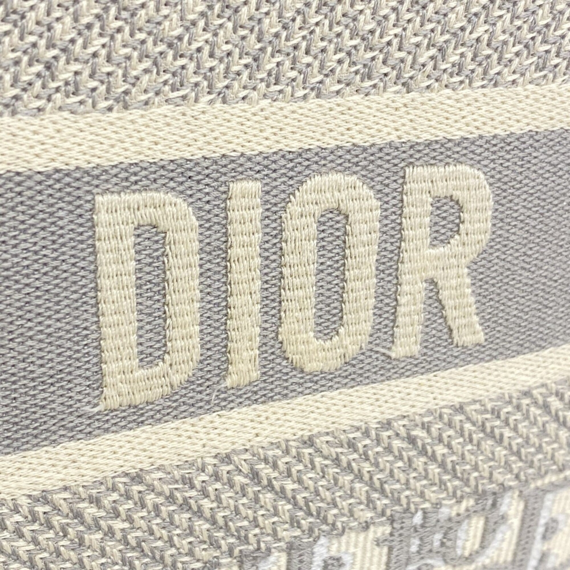 Christian Dior Gray Canvas Tote Bag (Pre-Owned)