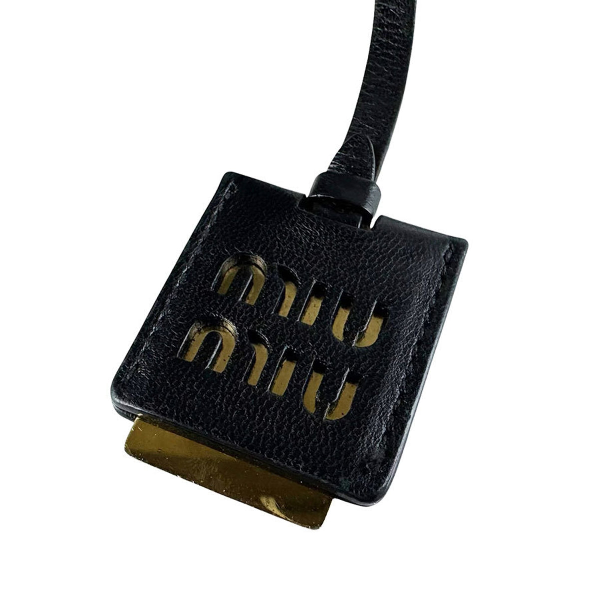 Miu Miu Black Leather Shoulder Bag (Pre-Owned)