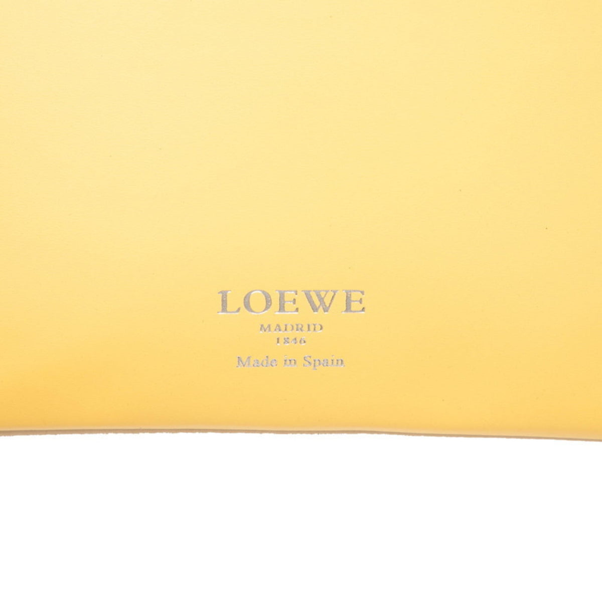 Loewe Purple Yellow Leather Handbag Pouch Tote Bag (Pre-Owned)