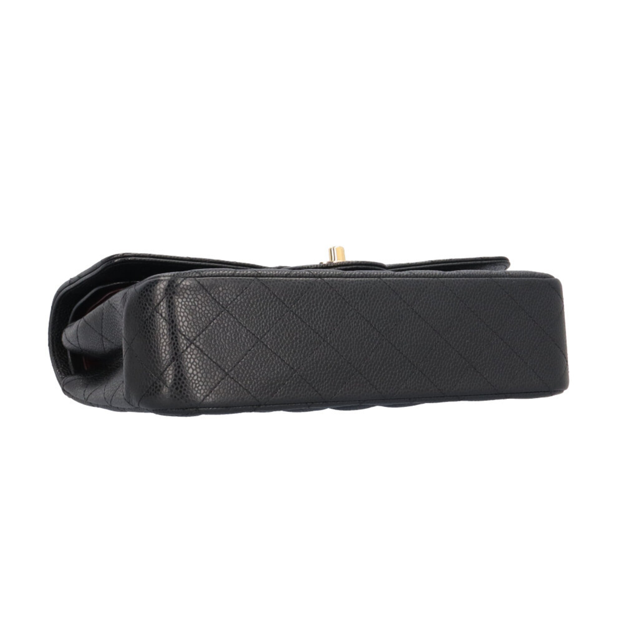 Chanel Black Grained Calfskin Shoulder Bag (Pre-Owned)