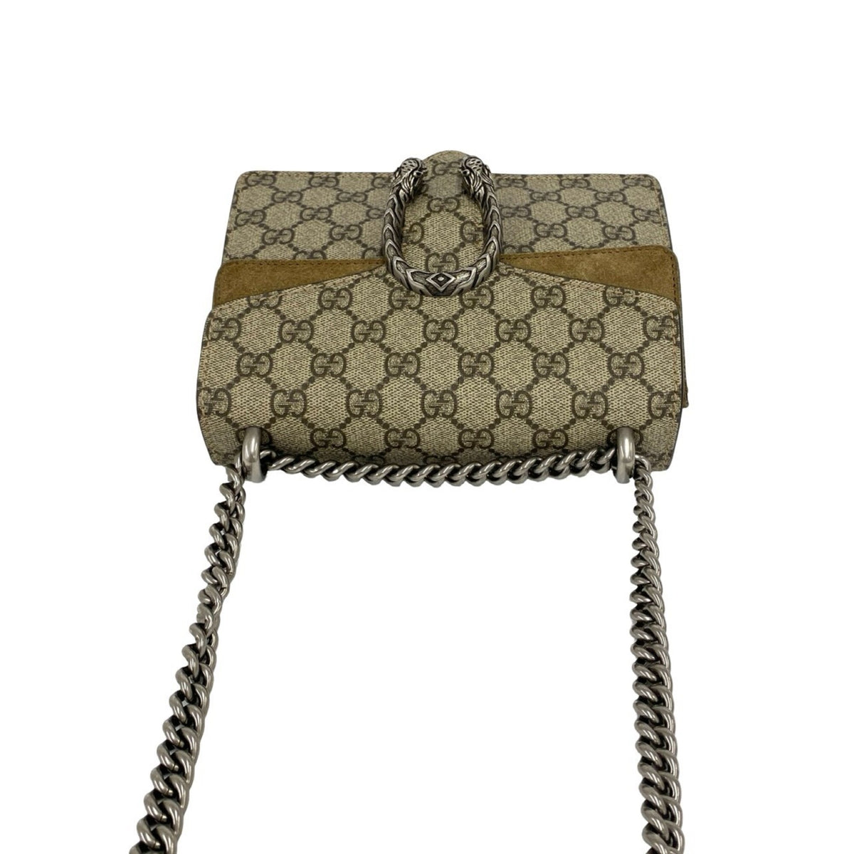 Gucci Brown Suede Elastane Pochette Shoulder Bag (Pre-Owned)