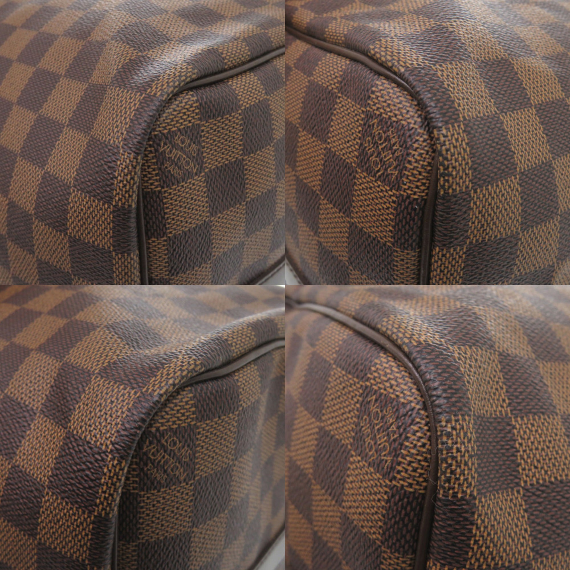 Louis Vuitton Brown Damier Canvas Boston Bag (Pre-Owned)