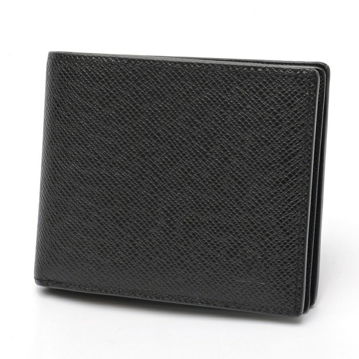 Louis Vuitton Black Taiga Leather Leather Coin Purse/Coin Case (Pre-Owned)