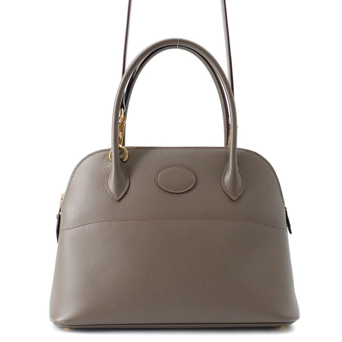 Hermes Bolide Etain Epsom Leather Handbag Shoulder Bag (Pre-Owned)