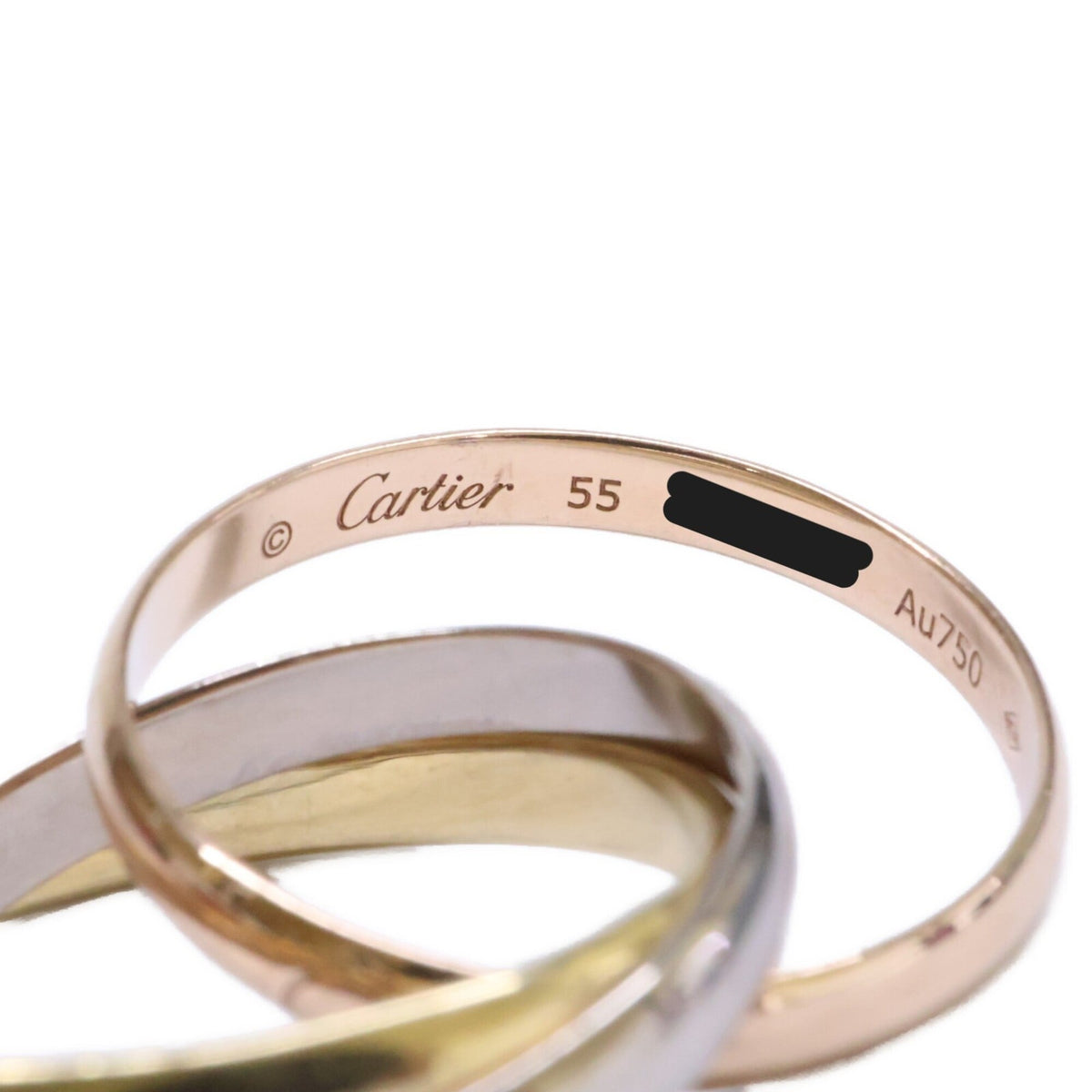 Cartier Pink Gold White Gold Yellow Gold Yellow Gold (18K) Pink Gold (18K) White Gold (18K) Band Ring (Pre-Owned)