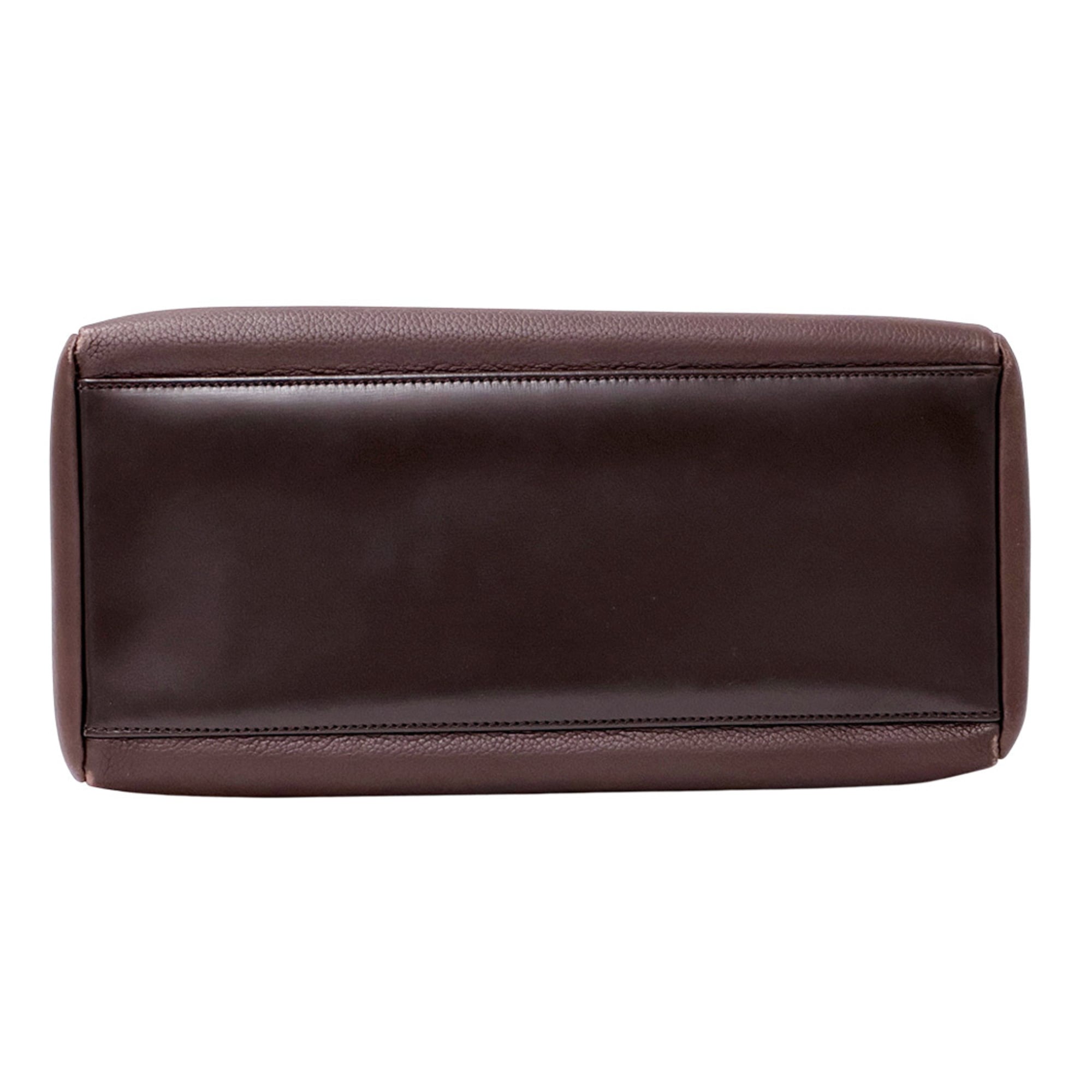 Loewe Dark Brown Leather Handbag Shoulder Bag (Pre-Owned)