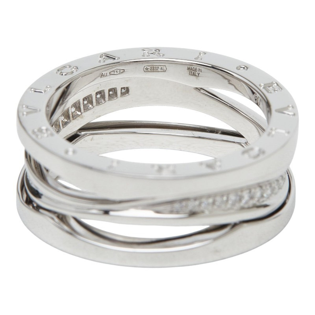 Bvlgari White Gold (18K) Band Ring (Pre-Owned)