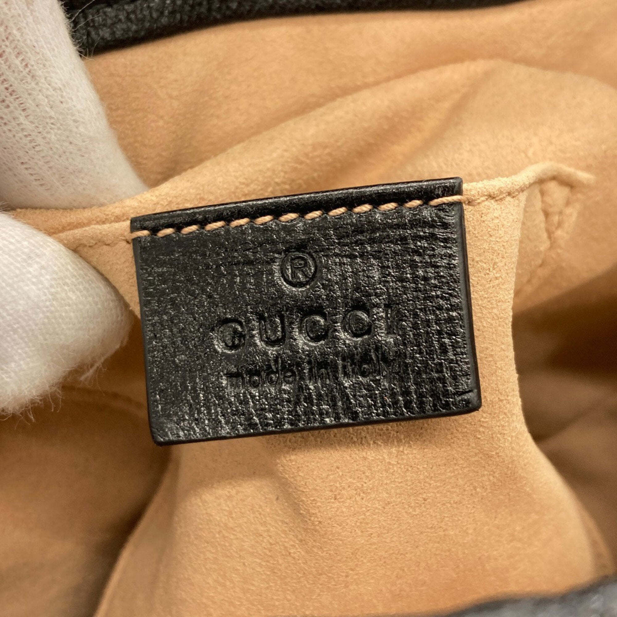 Gucci Horsebit Black Leather Shoulder Bag (Pre-Owned)