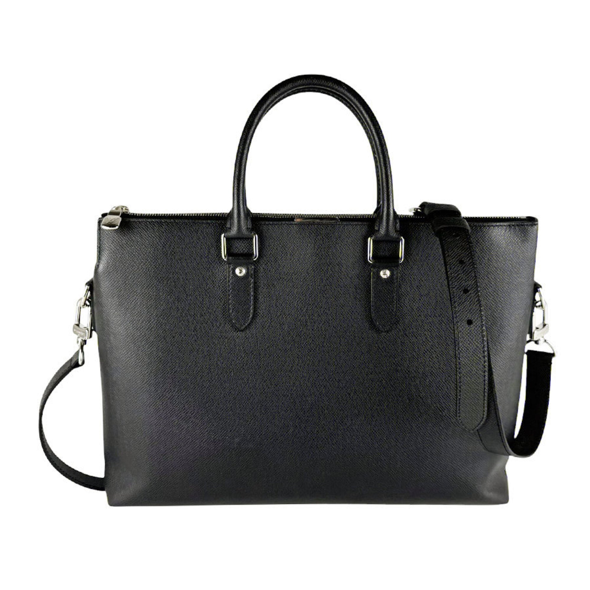 Louis Vuitton Black Taiga Leather Briefcase Handbag Shoulder Bag (Pre-Owned)