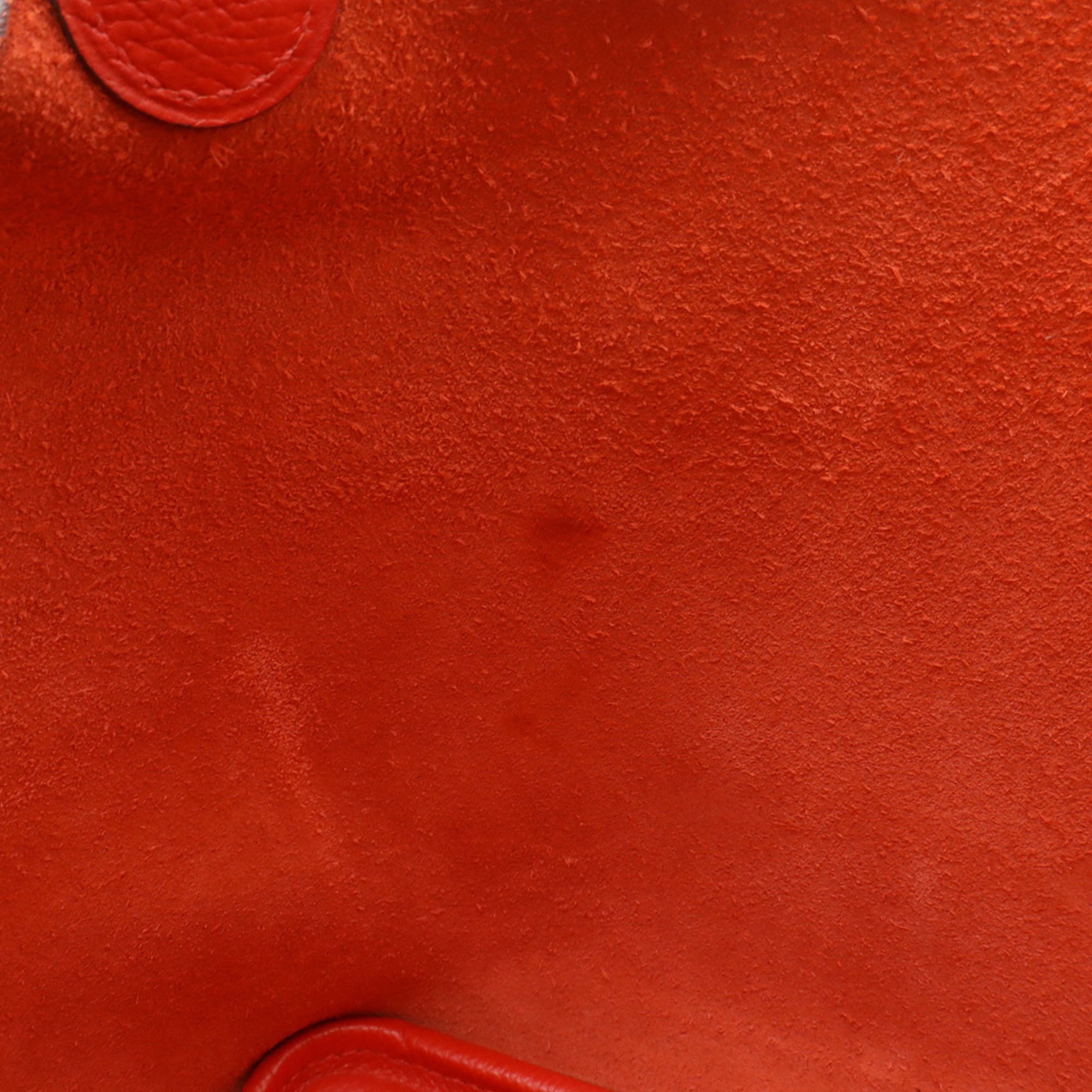 Hermes Picotin Rouge H Epsom Leather Handbag Tote Bag (Pre-Owned)