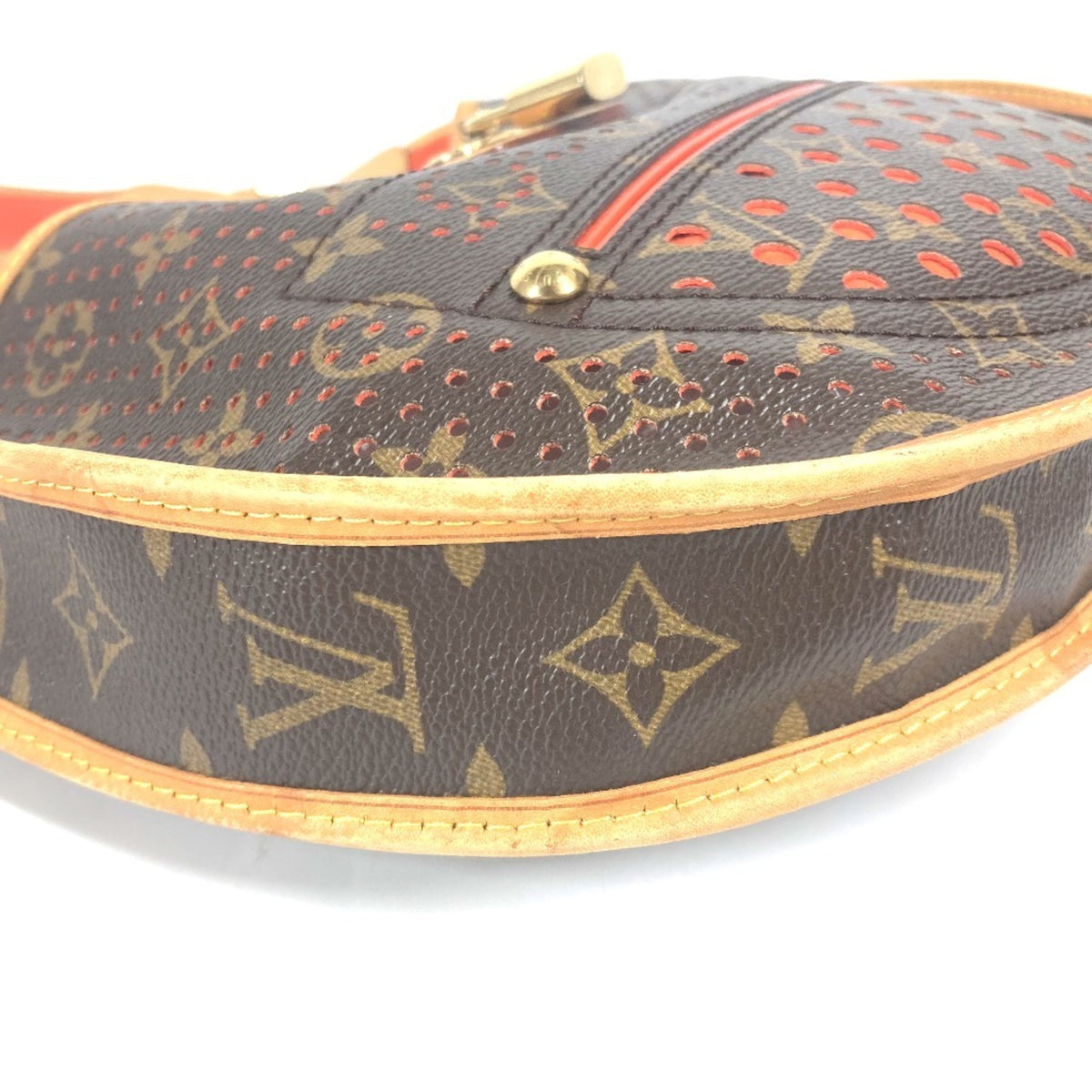 Louis Vuitton Brown Orange Monogram Shoulder Bag (Pre-Owned)