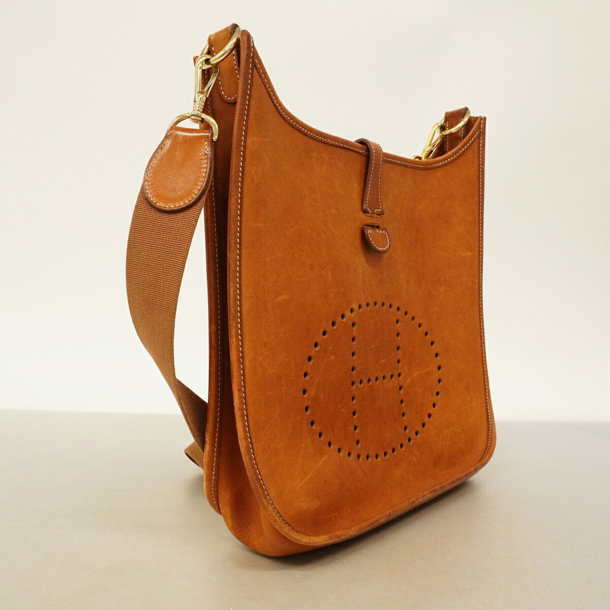 Hermes Fauve Barenia Leather Shoulder Bag (Pre-Owned)