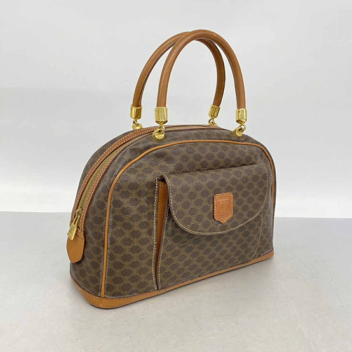 Celine Brown Pvc Handbag (Pre-Owned)