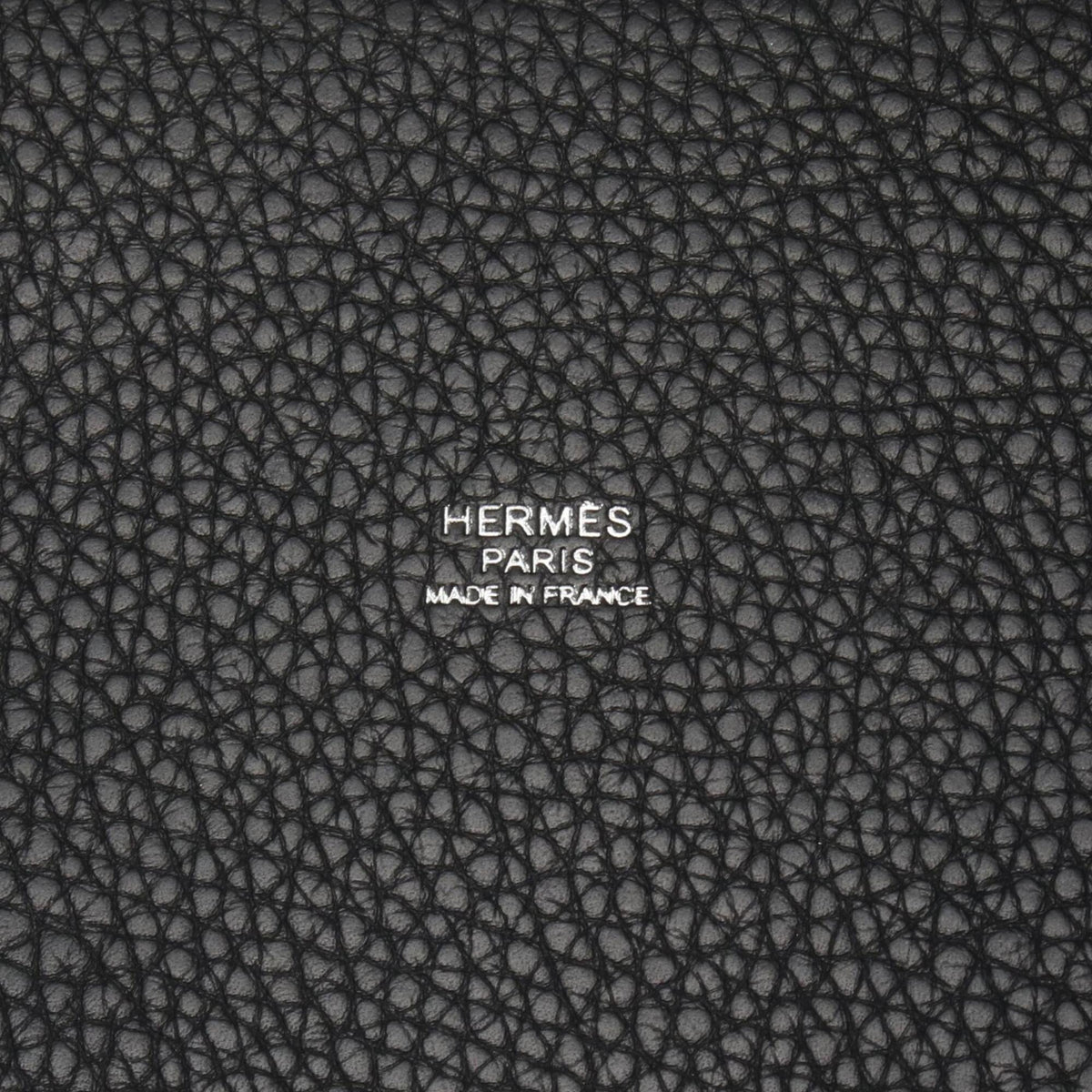 Hermes Black Taurillon Clemence Leather Handbag (Pre-Owned)