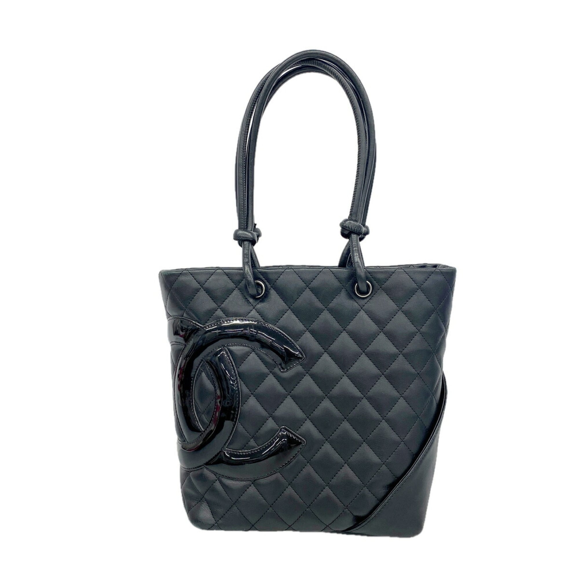 Chanel Black Leather Tote Bag (Pre-Owned)