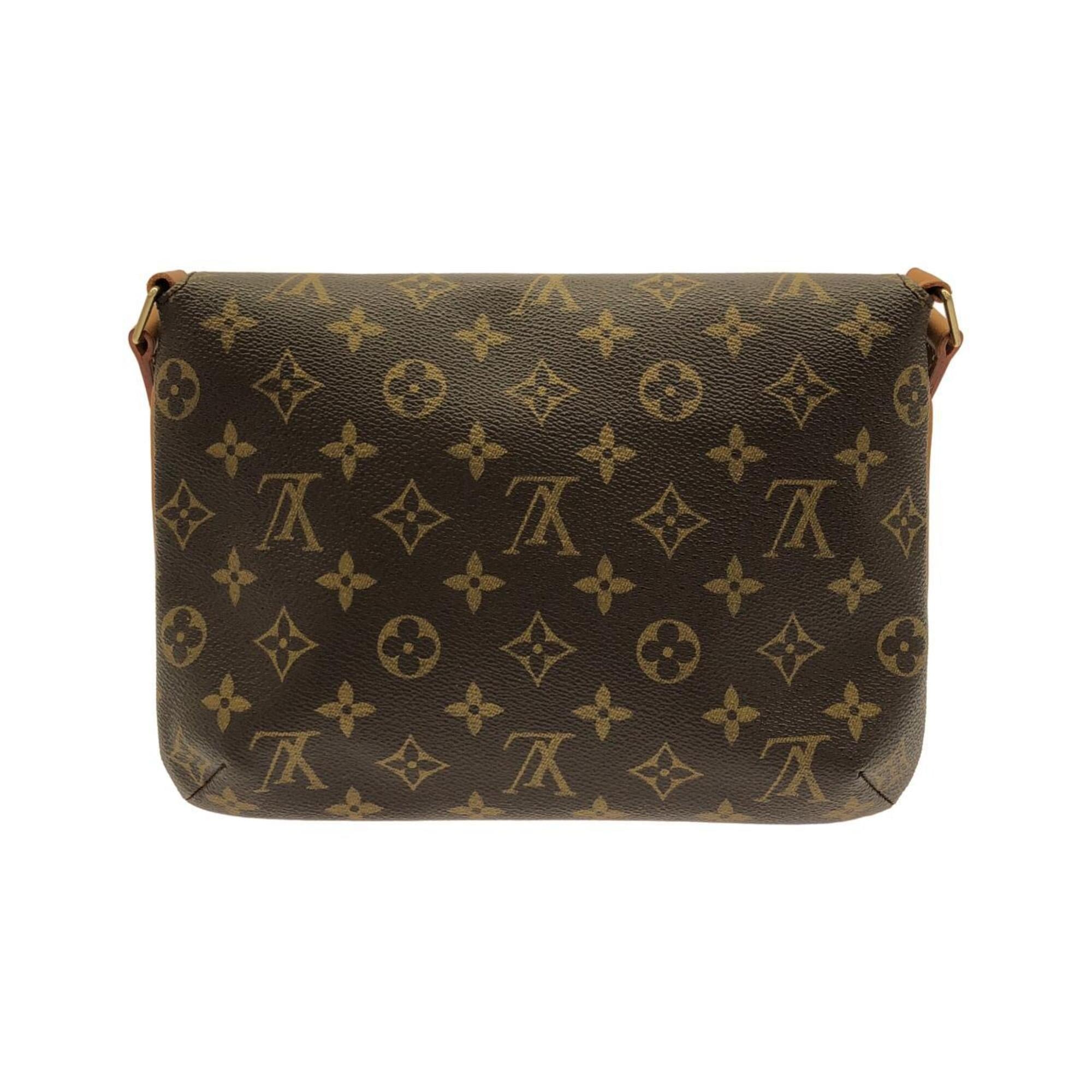Louis Vuitton Marron Coated Canvas Shoulder Bag (Pre-Owned)