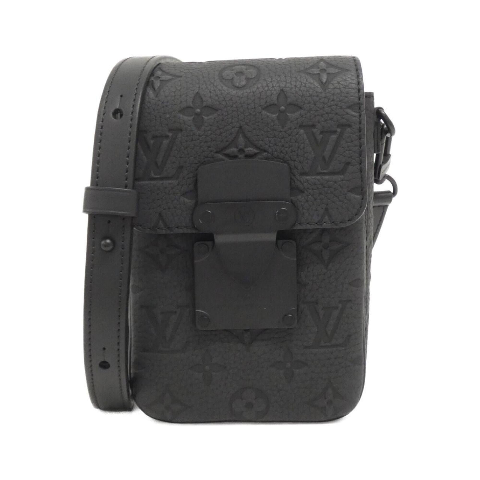 Louis Vuitton Black Leather Shoulder Bag (Pre-Owned)