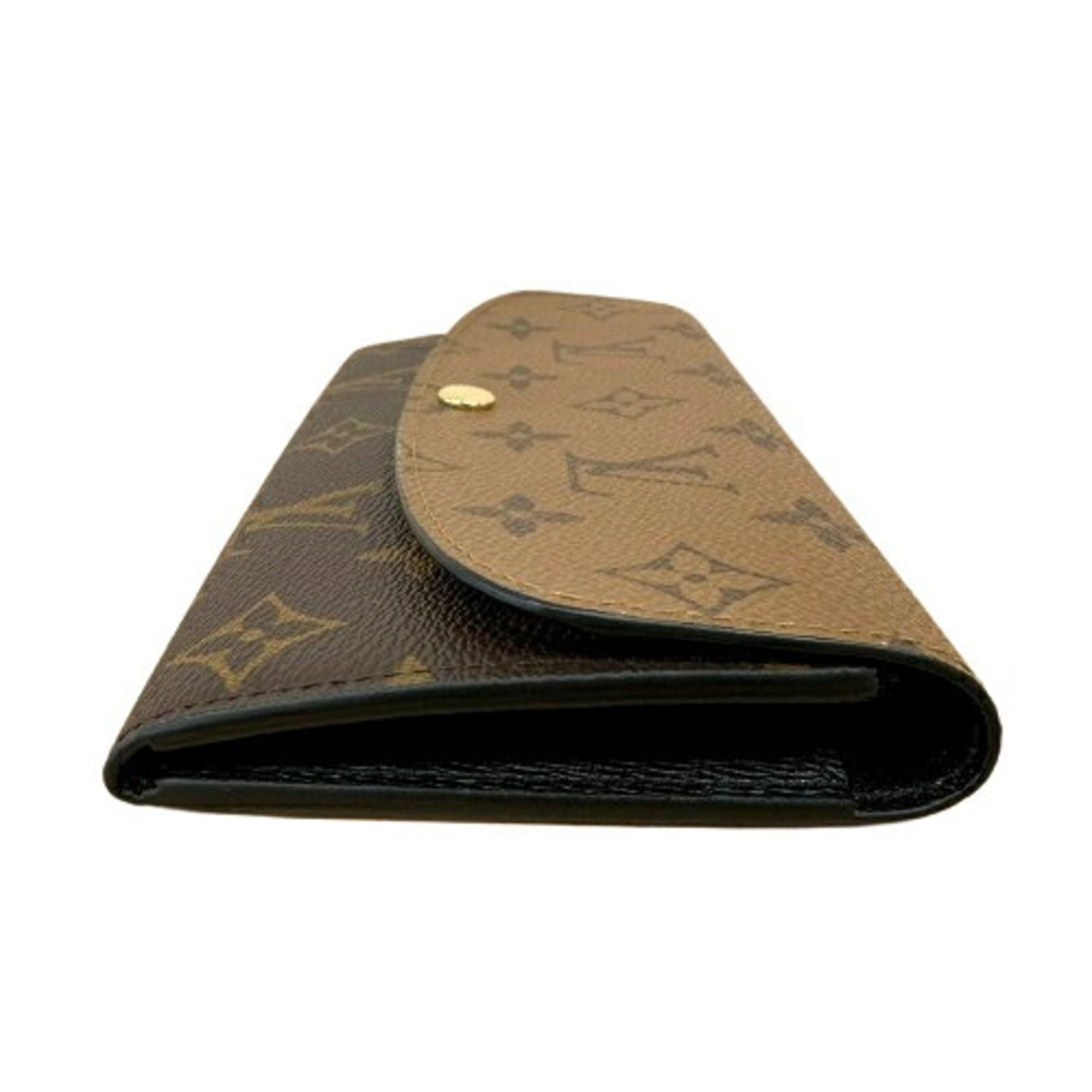 Louis Vuitton Brown Monogram Reverse Monogram Reverse Long Wallet (Bi-Fold) (Pre-Owned)