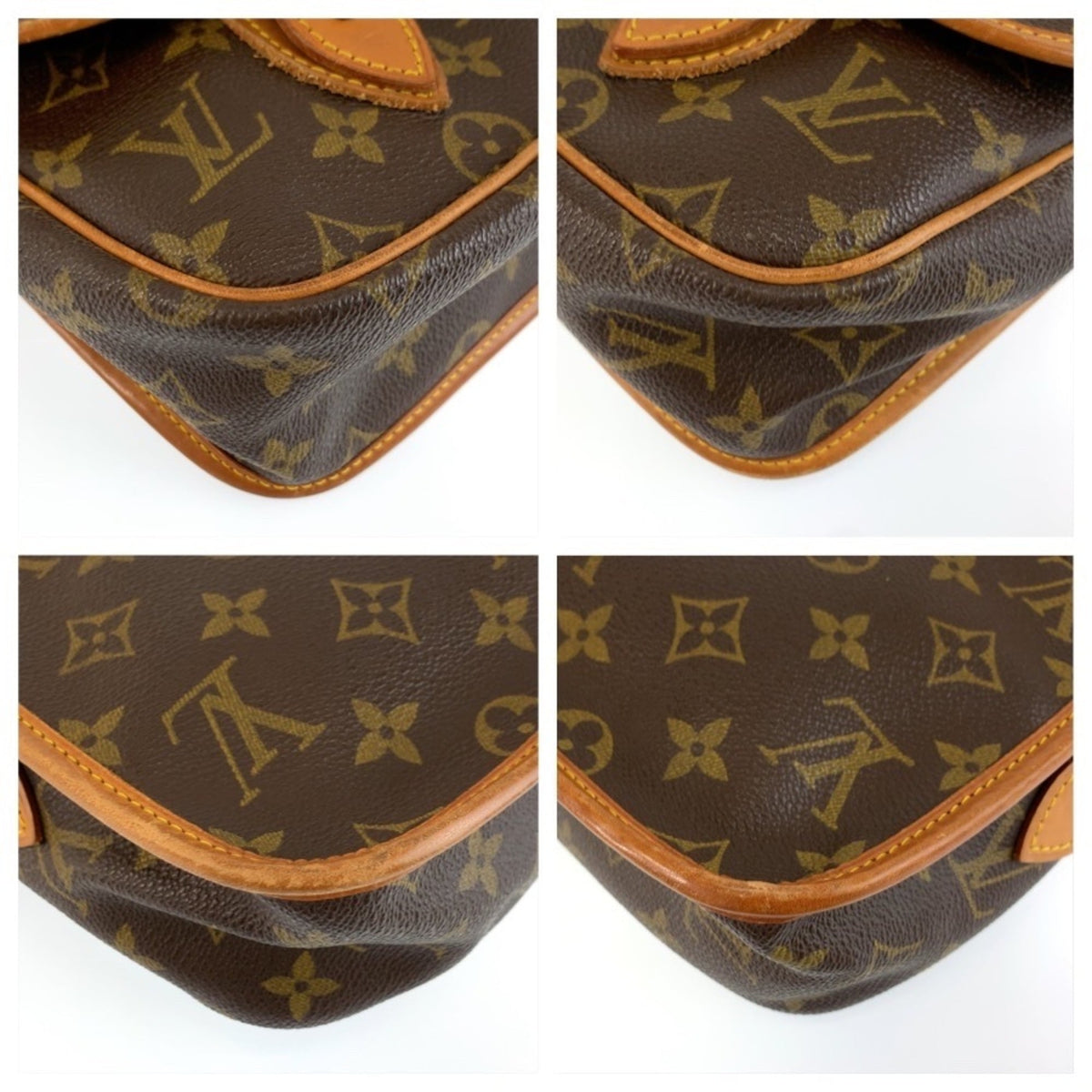 Louis Vuitton Brown Green Monogram Pvc Messenger Bag Shoulder Bag (Pre-Owned)