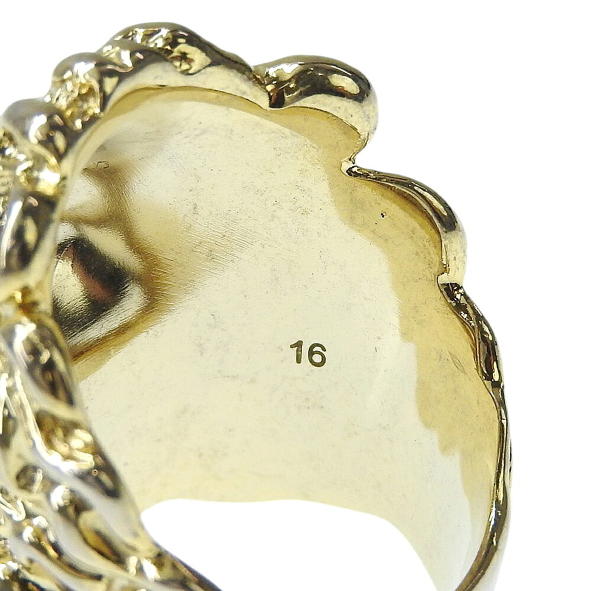Gucci Gold Gold Plating Band Ring (Pre-Owned)