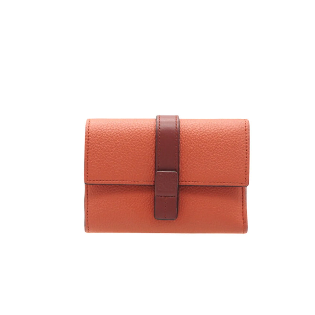 Loewe Orange Leather Wallet (Tri-Fold) (Pre-Owned)