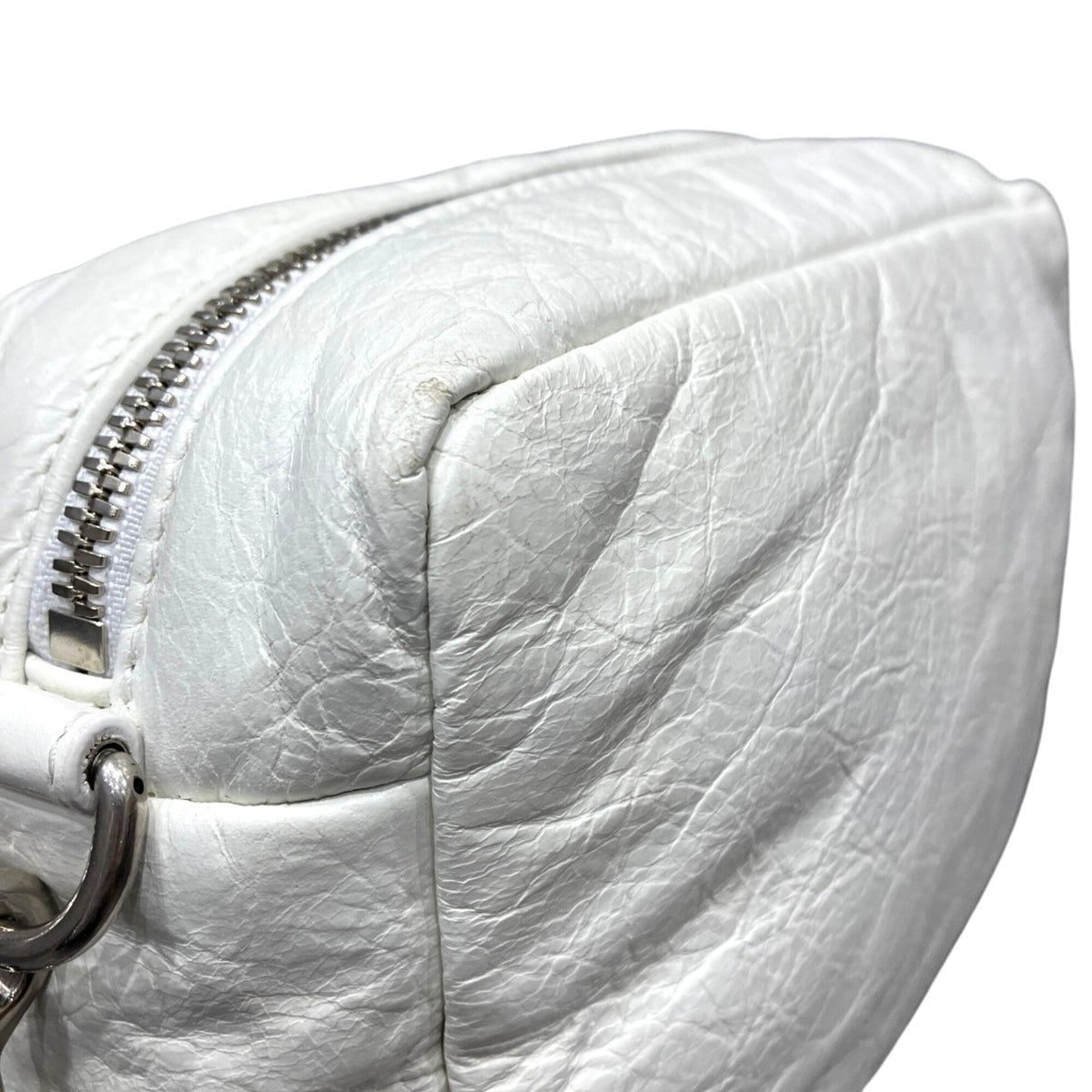 Balenciaga White Leather Shoulder Bag (Pre-Owned)