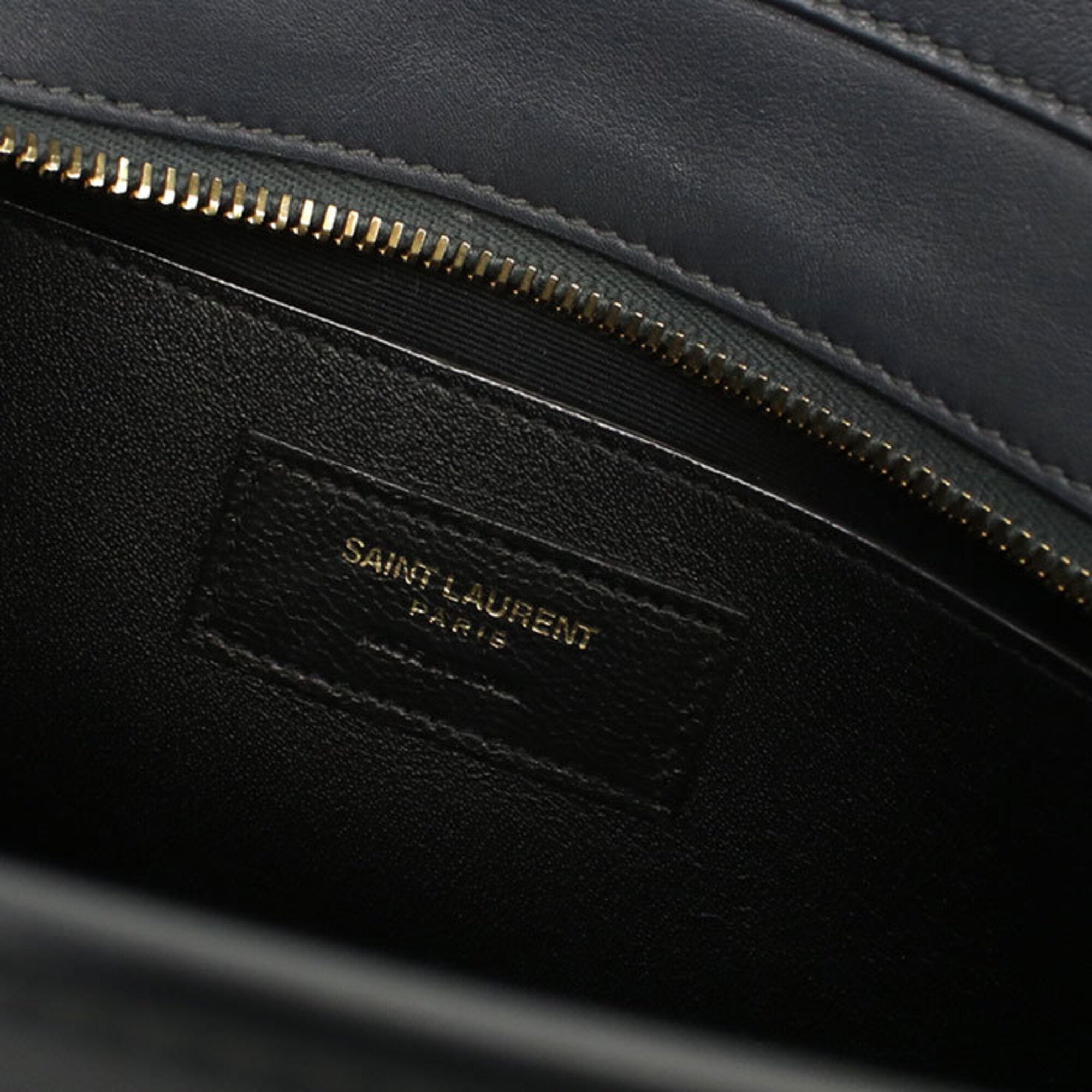 Saint Laurent Gray Leather Handbag (Pre-Owned)