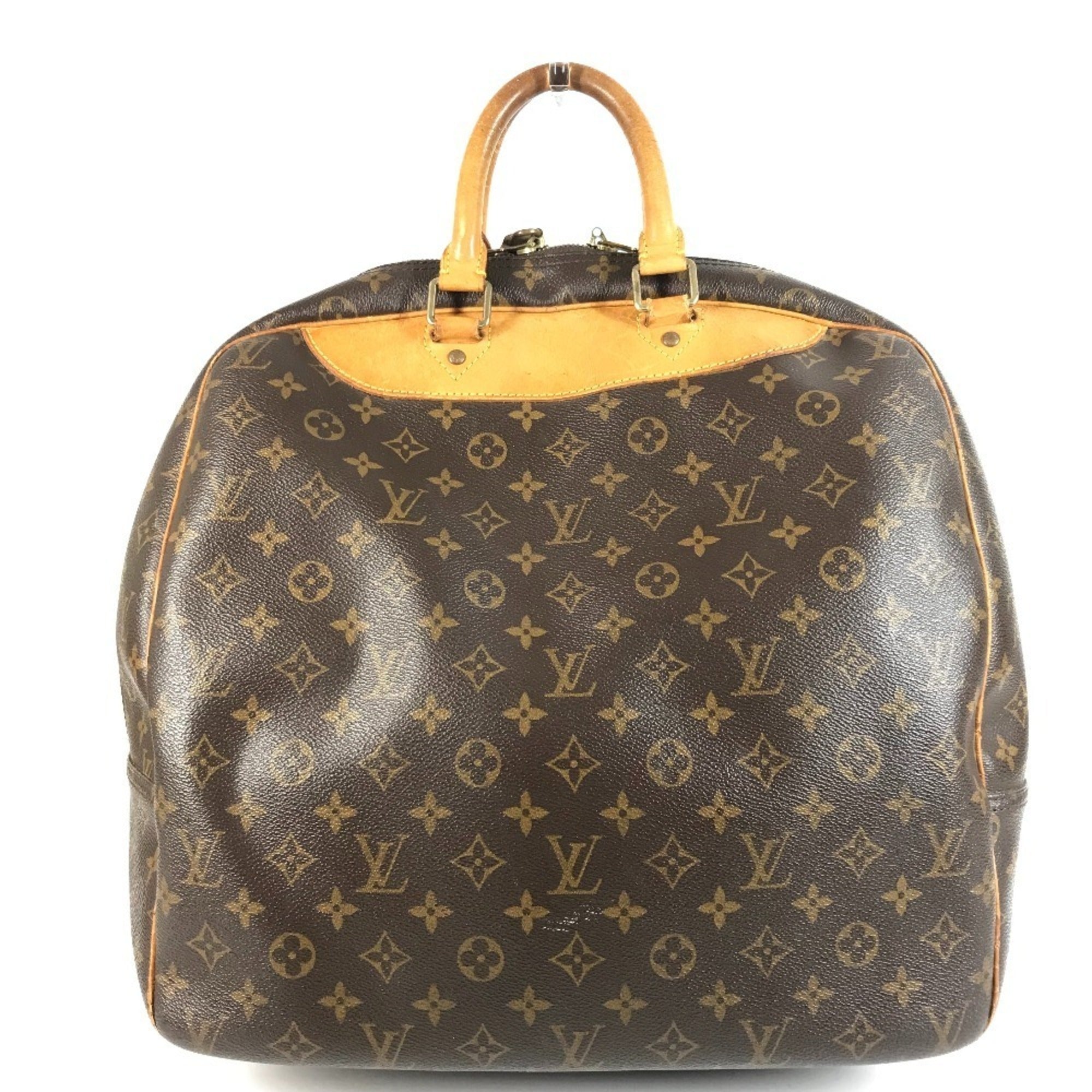 Louis Vuitton Brown Monogram Boston Bag Handbag Tote Bag (Pre-Owned)