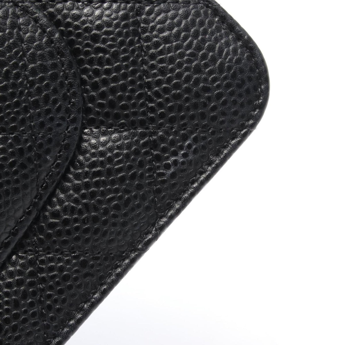 Chanel Matelasse Black Grained Calfskin Handbag Shoulder Bag (Pre-Owned)