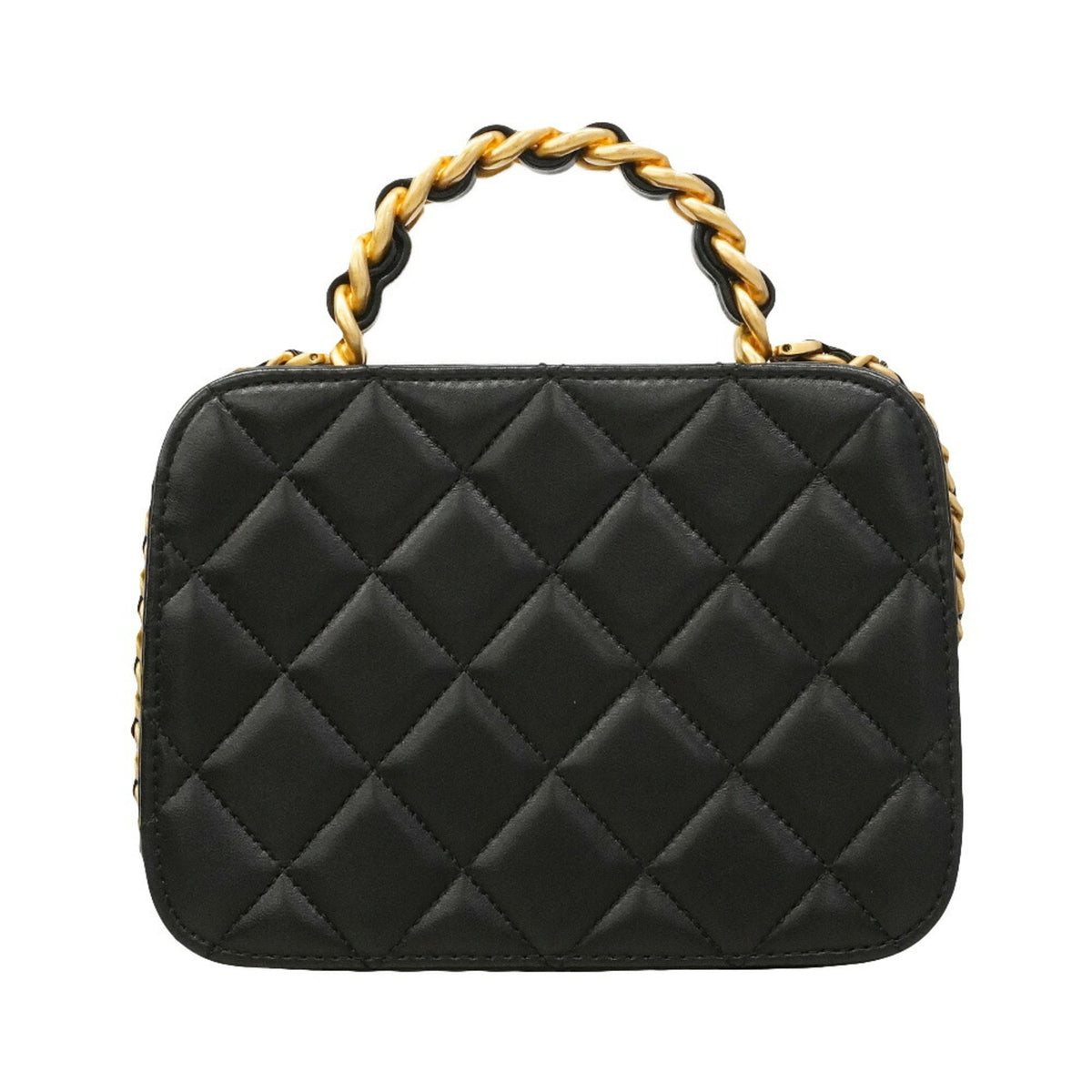 Chanel Black Leather Handbag (Pre-Owned)