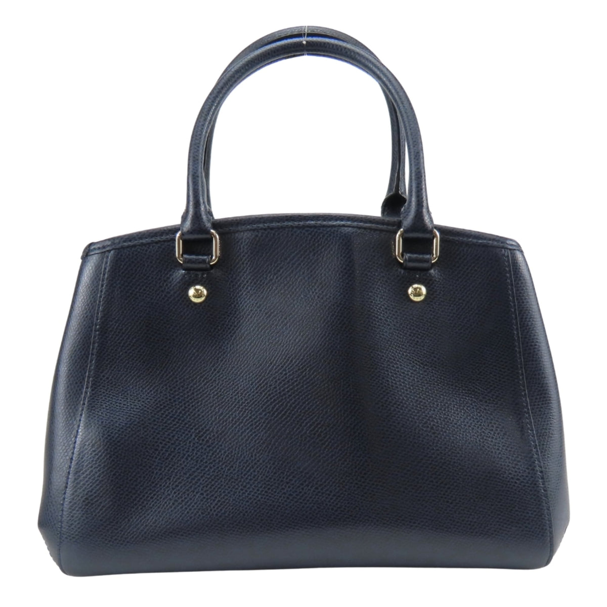 Coach Navy Leather Handbag (Pre-Owned)