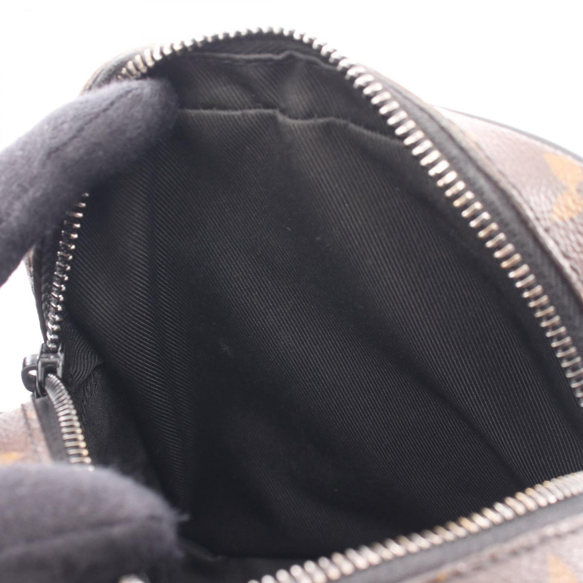 Louis Vuitton Black Brown Monogram Macassar Coated Canvas Leather Shoulder Bag (Pre-Owned)