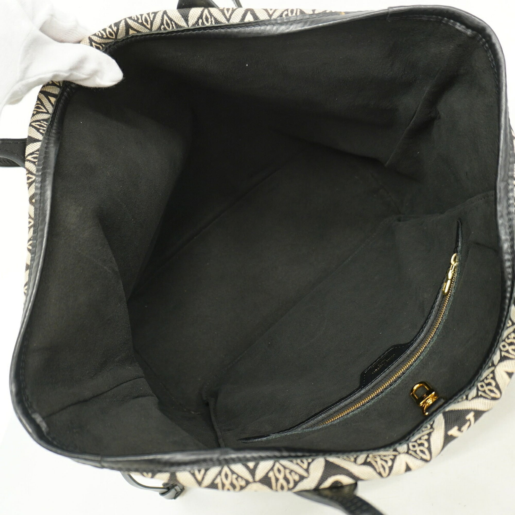 Louis Vuitton Black Gray Tote Bag (Pre-Owned)