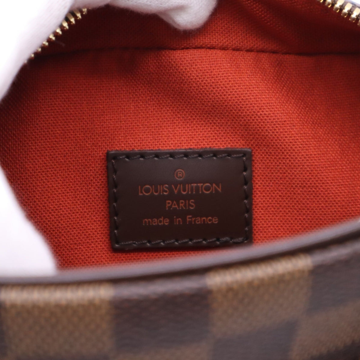 Louis Vuitton Damier Beige Brown Coated Canvas Leather Shoulder Bag (Pre-Owned)