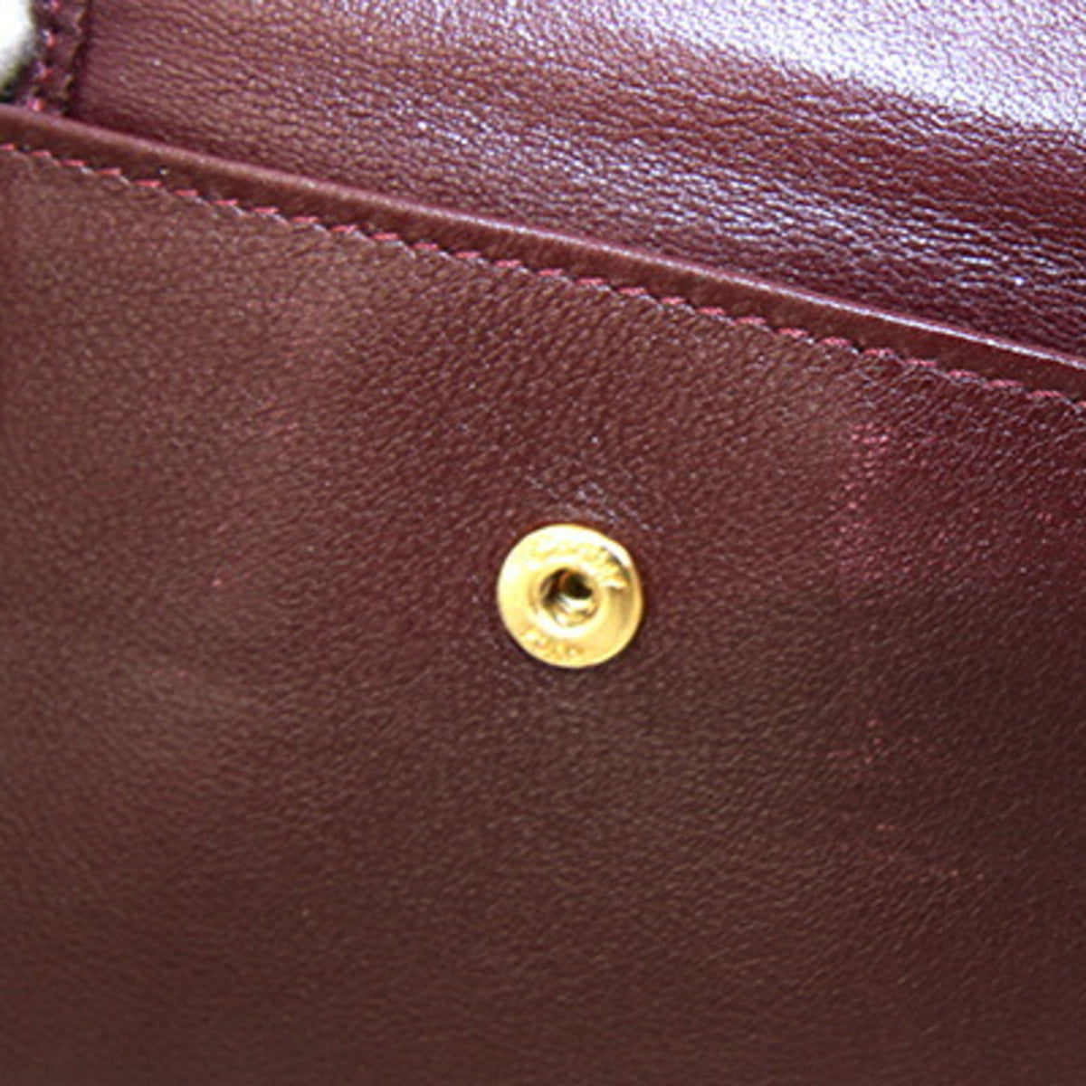 Cartier Must Bordeaux Leather Wallet (Bi-Fold) (Pre-Owned)
