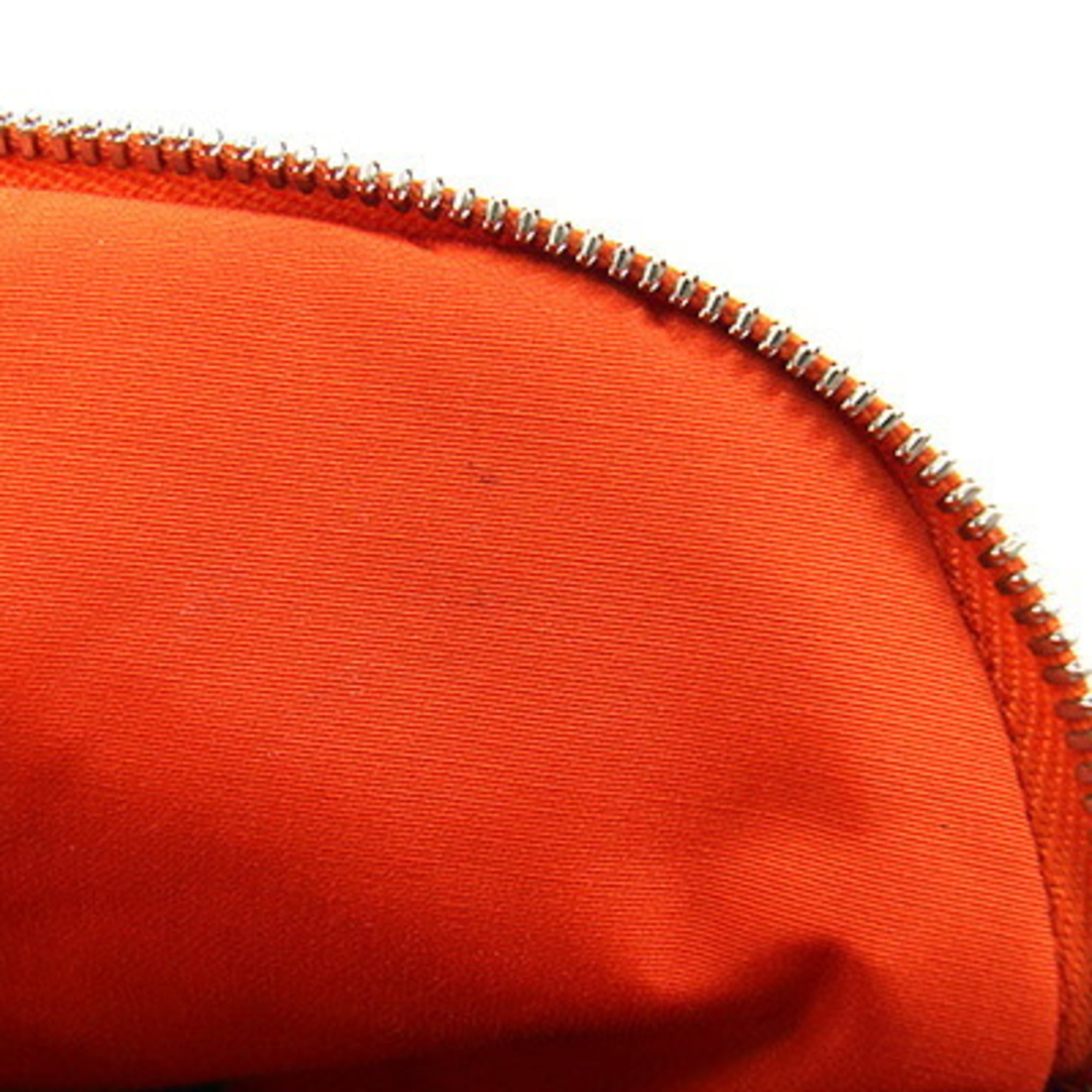 Hermes Orange Cotton Canvas Handbag Pouch (Pre-Owned)