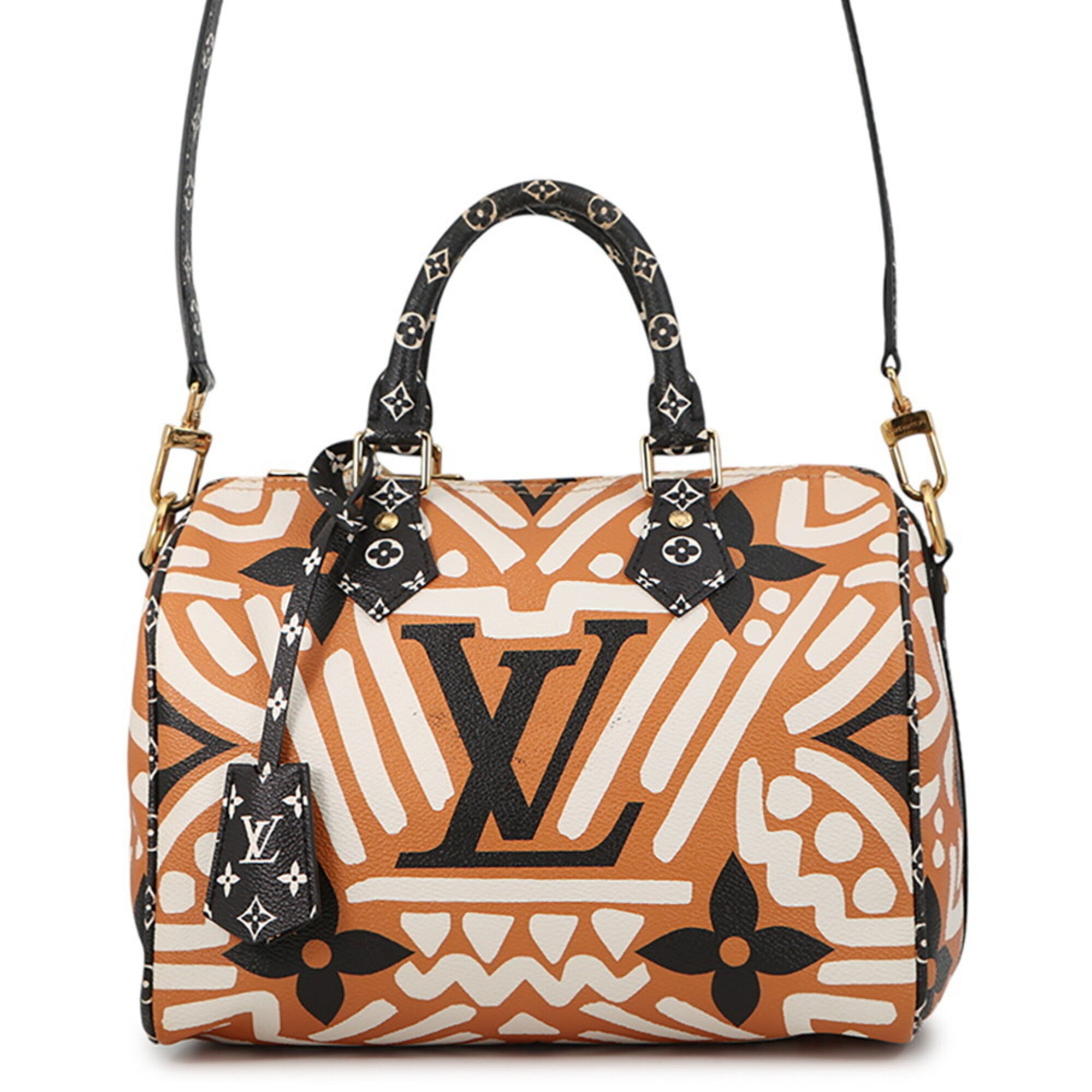 Louis Vuitton Monogram Black Monogram Orange Monogram Handbag (Pre-Owned)
